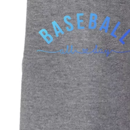 Baseball All Day Baseball Mom Gift Baseball Mom Gift Doggie 3-End Fleece Hoodie