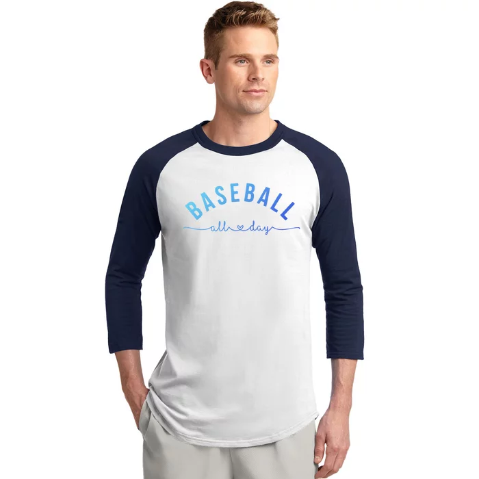 Baseball All Day Baseball Mom Gift Baseball Mom Gift Baseball Sleeve Shirt