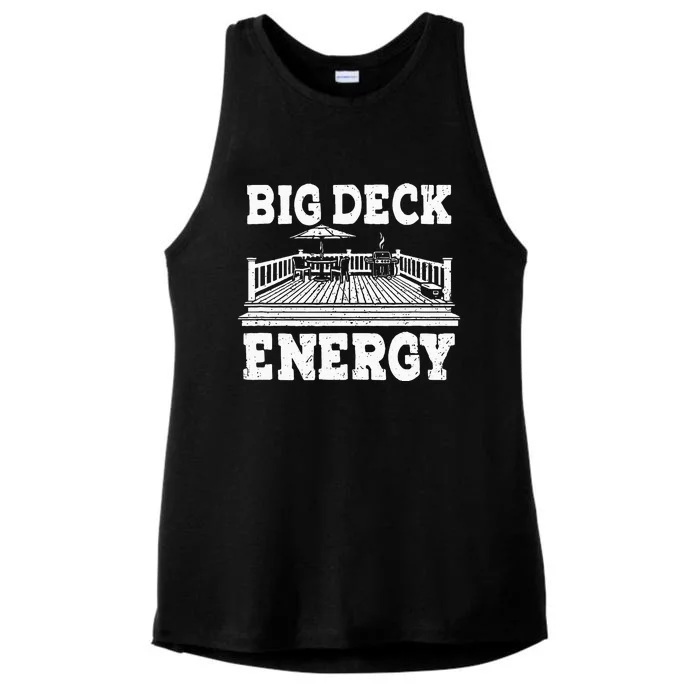 Big A Deck Energy Backyard Deck Patio Outdoor Energie Ladies Tri-Blend Wicking Tank