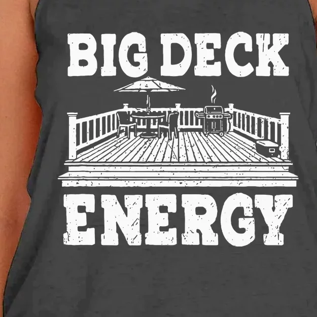 Big A Deck Energy Backyard Deck Patio Outdoor Energie Women's Knotted Racerback Tank