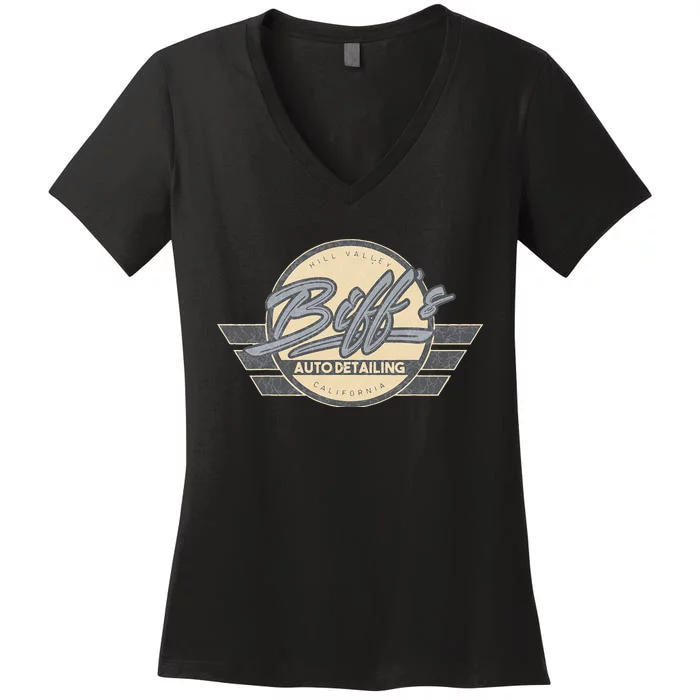 Biffs Auto Detailing Women's V-Neck T-Shirt