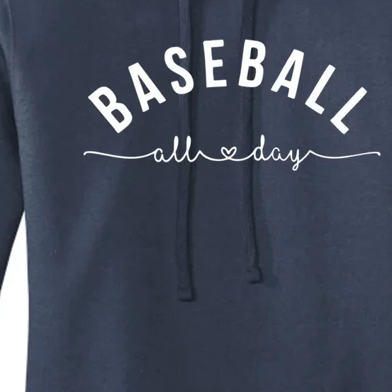 Baseball All Day Baseball Mom Gift Baseball Mom Gift Women's Pullover Hoodie