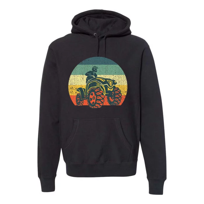 Best Atv Design 4 Wheeler Atv Quad Racing Premium Hoodie