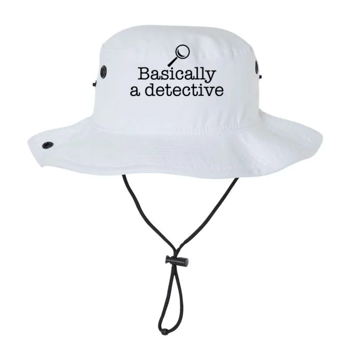 Basically A Detective True Crime Fan Funny Mystery Meme Gift Legacy Cool Fit Booney Bucket Hat