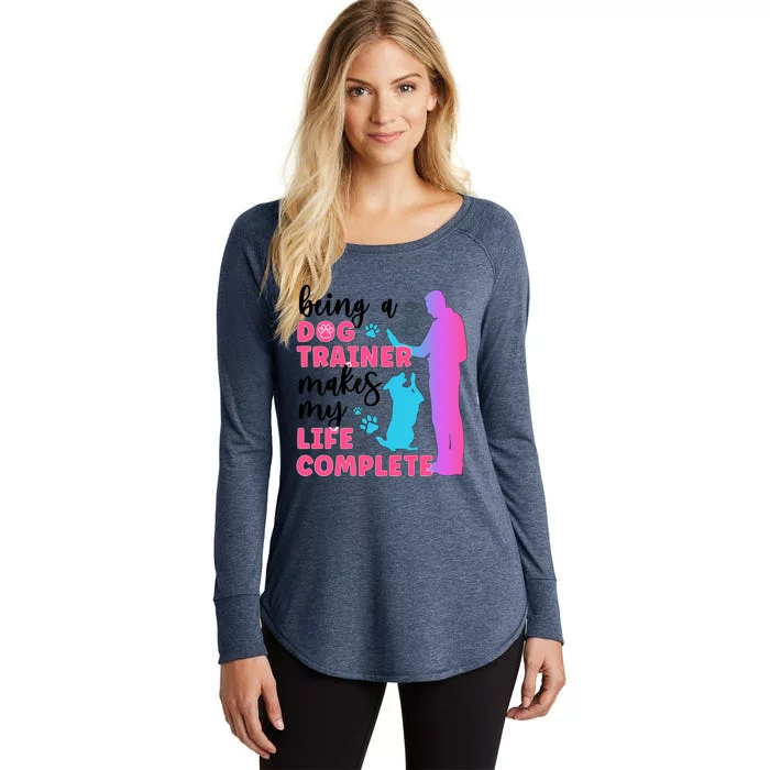 Being A Dog Trainer Dog Training Gift Women's Perfect Tri Tunic Long Sleeve Shirt