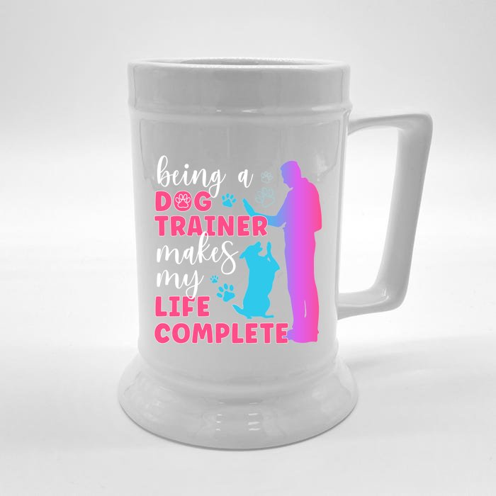 Being A Dog Trainer Dog Training Gift Front & Back Beer Stein