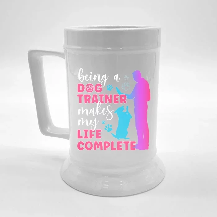 Being A Dog Trainer Dog Training Gift Front & Back Beer Stein