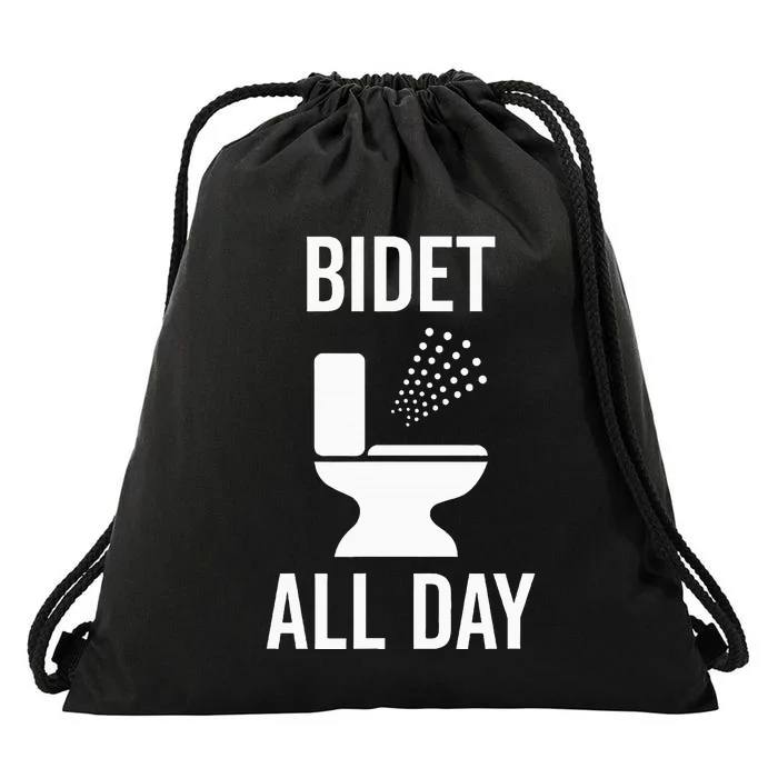 Bidet All Day Bidet Awareness For Good Toilet Health Drawstring Bag