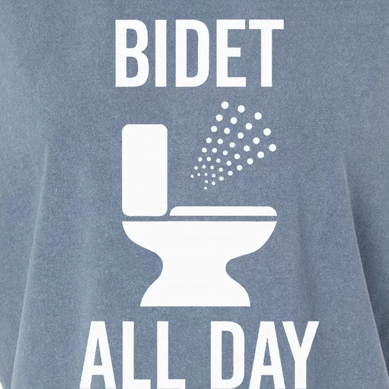 Bidet All Day Bidet Awareness For Good Toilet Health Garment-Dyed Women's Muscle Tee