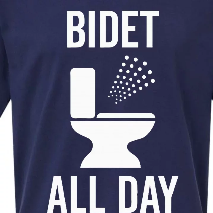 Bidet All Day Bidet Awareness For Good Toilet Health Sueded Cloud Jersey T-Shirt