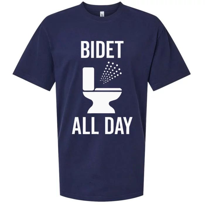 Bidet All Day Bidet Awareness For Good Toilet Health Sueded Cloud Jersey T-Shirt