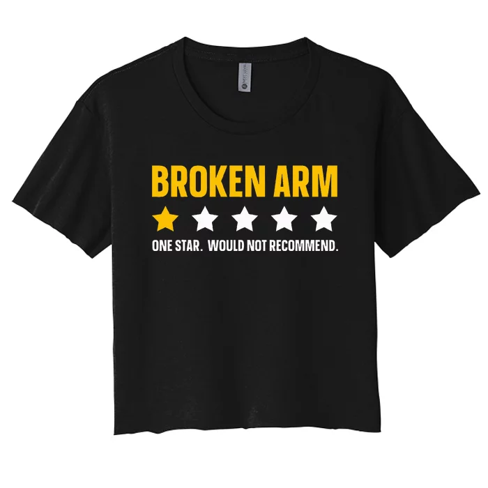 Broken Arm Design For Get Well Broken Arm Women's Crop Top Tee