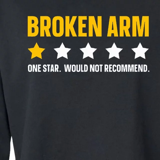 Broken Arm Design For Get Well Broken Arm Cropped Pullover Crew