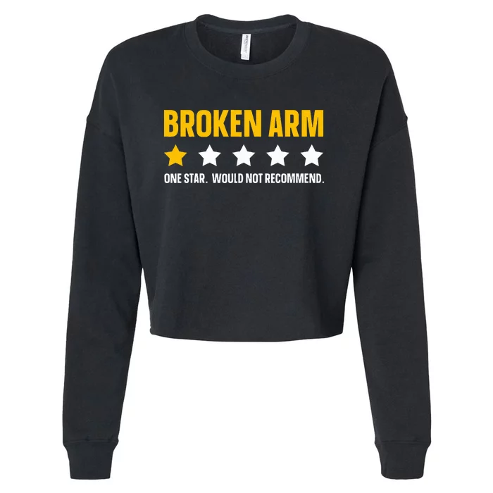 Broken Arm Design For Get Well Broken Arm Cropped Pullover Crew