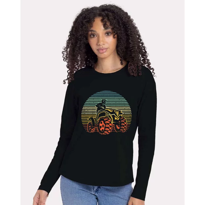 Best ATV Design 4 Wheeler ATV Quad Racing Womens Cotton Relaxed Long Sleeve T-Shirt