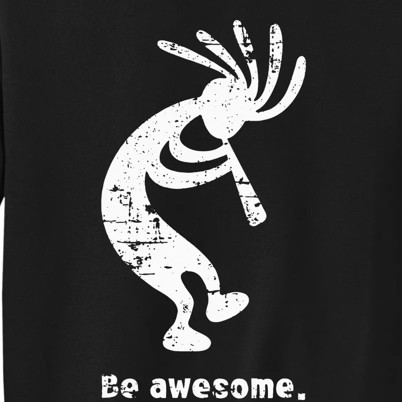 Be Awesome Dancing Kokopelli Southwestern Distressed Sweatshirt