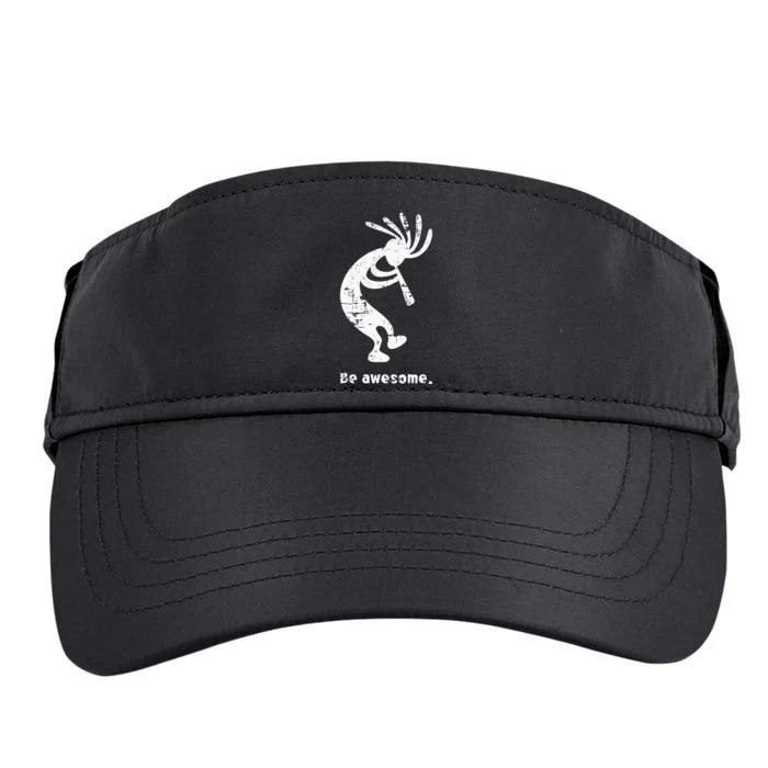 Be Awesome Dancing Kokopelli Southwestern Distressed Adult Drive Performance Visor