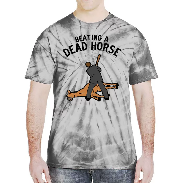 Beating A Dead Horse Meme Funny Tie-Dye T-Shirt