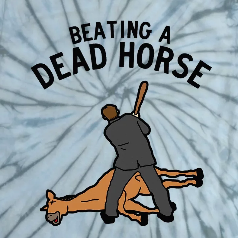 Beating A Dead Horse Meme Funny Tie-Dye T-Shirt