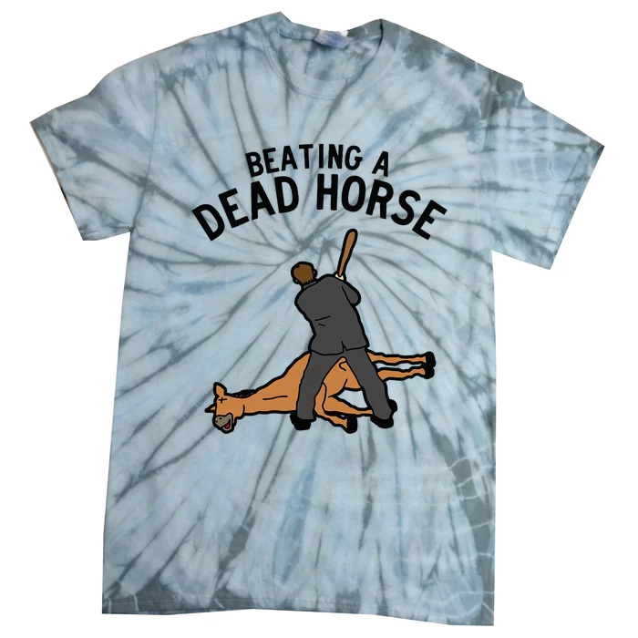 Beating A Dead Horse Meme Funny Tie-Dye T-Shirt