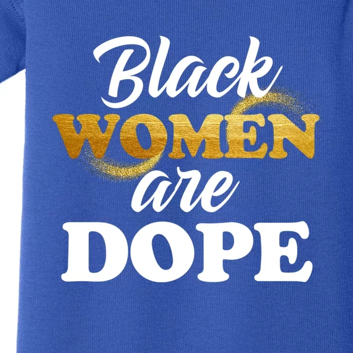 Black Are Dope African American Afrocentric Quote Gift Baby Bodysuit