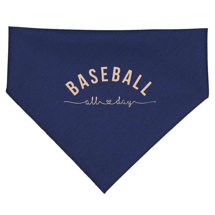 Baseball All Day Baseball Mom Baseball Mom USA-Made Doggie Bandana