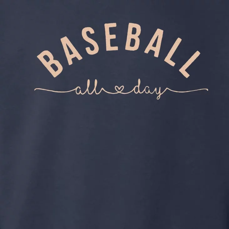 Baseball All Day Baseball Mom Baseball Mom Toddler Hoodie