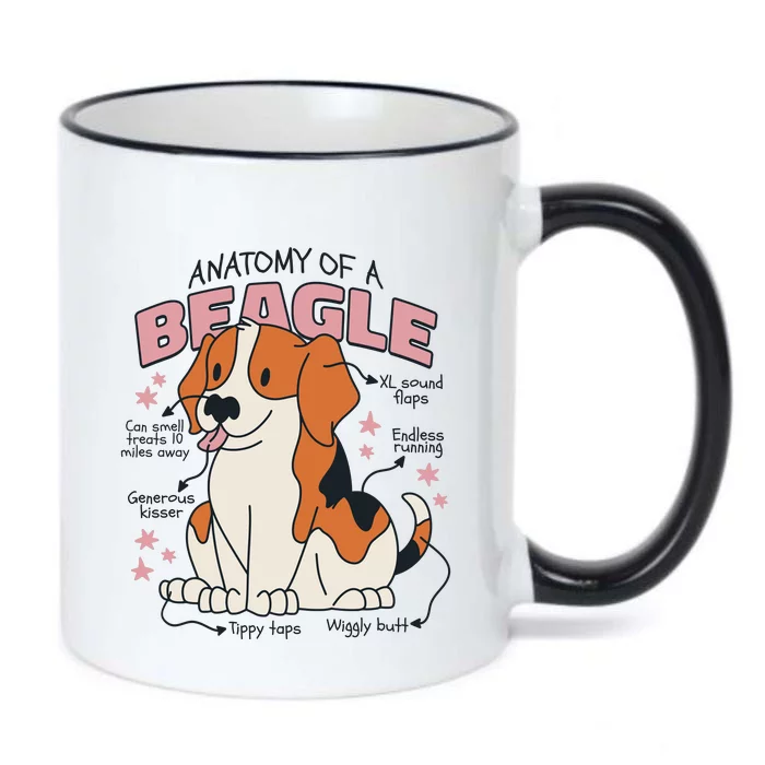 Beagle Anatomy Dog Black Color Changing Mug