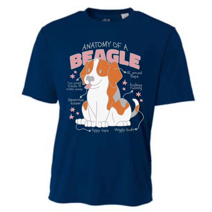 Beagle Anatomy Dog Cooling Performance Crew T-Shirt