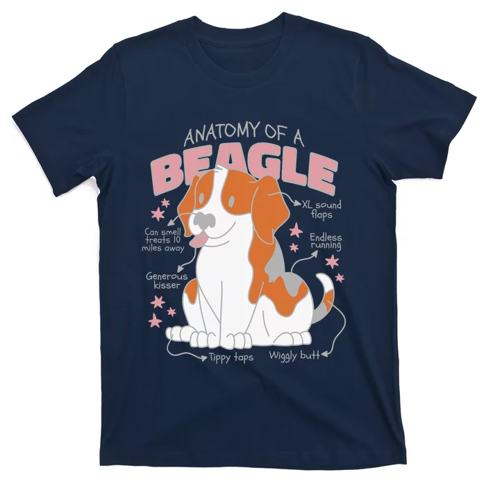 Beagle Anatomy Dog T-Shirt