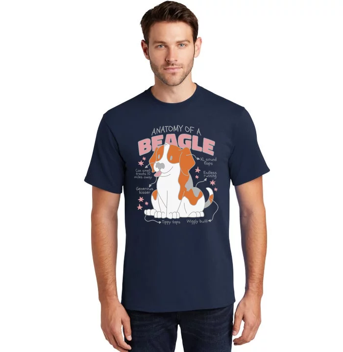 Beagle Anatomy Dog Tall T-Shirt