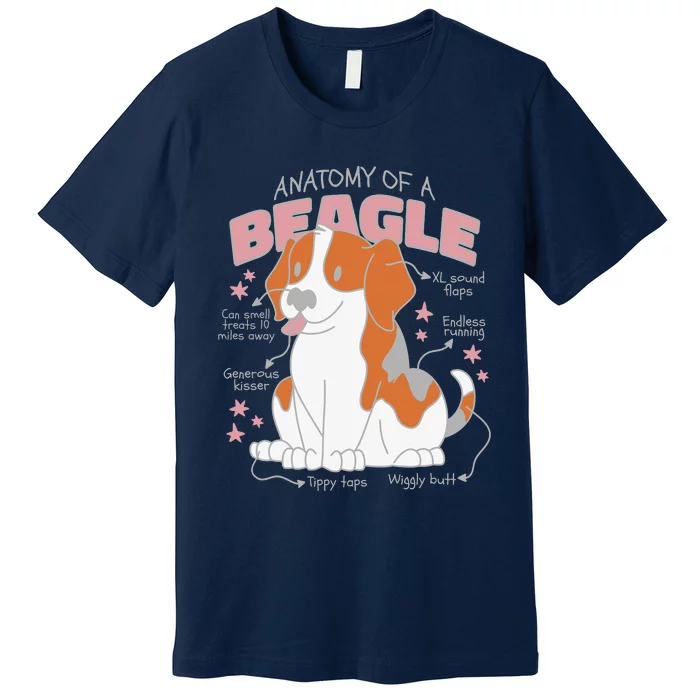 Beagle Anatomy Dog Premium T-Shirt