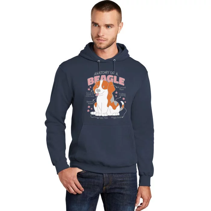 Beagle Anatomy Dog Tall Hoodie