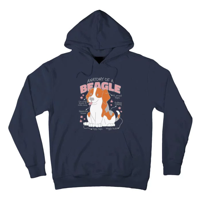 Beagle Anatomy Dog Tall Hoodie