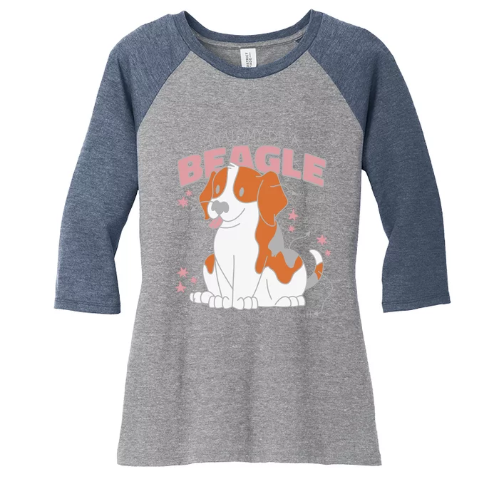 Beagle Anatomy Dog Women's Tri-Blend 3/4-Sleeve Raglan Shirt