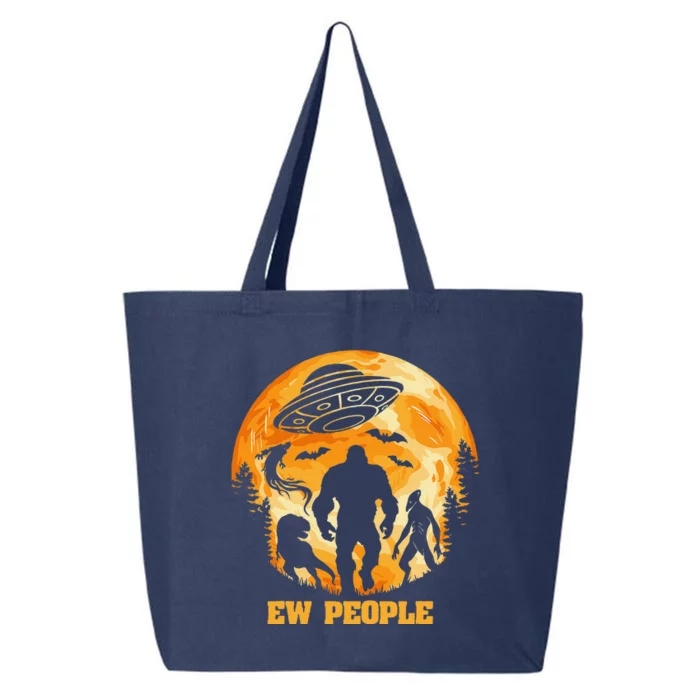 Bigfoot Alien Dinosaur Ghost Funny Halloween 25L Jumbo Tote