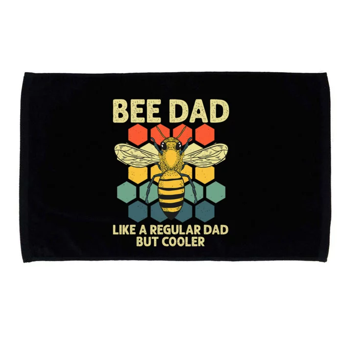 Bee Art Dad Honey Bee Keeper Bumblebee Beekeeper Microfiber Hand Towel