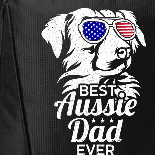 Best Aussie Dad Ever Australian Shepherd City Backpack