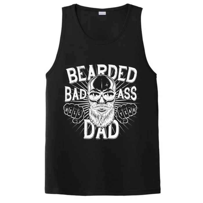 Badass Bearded Dad Performance Tank