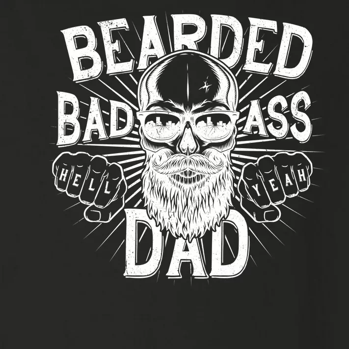 Badass Bearded Dad Toddler Long Sleeve Shirt