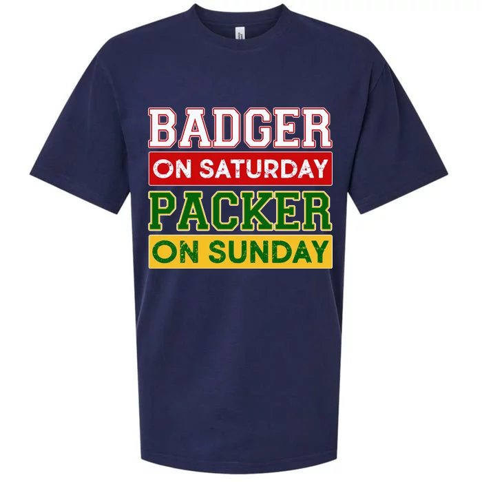 Badger On Saturday Packer On Sunday Sueded Cloud Jersey T-Shirt