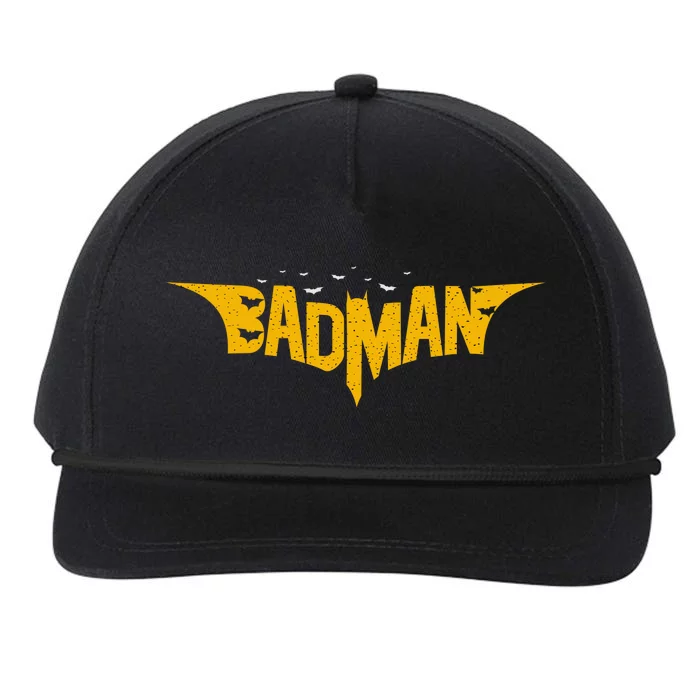 Badman Super Hero Snapback Five-Panel Rope Hat