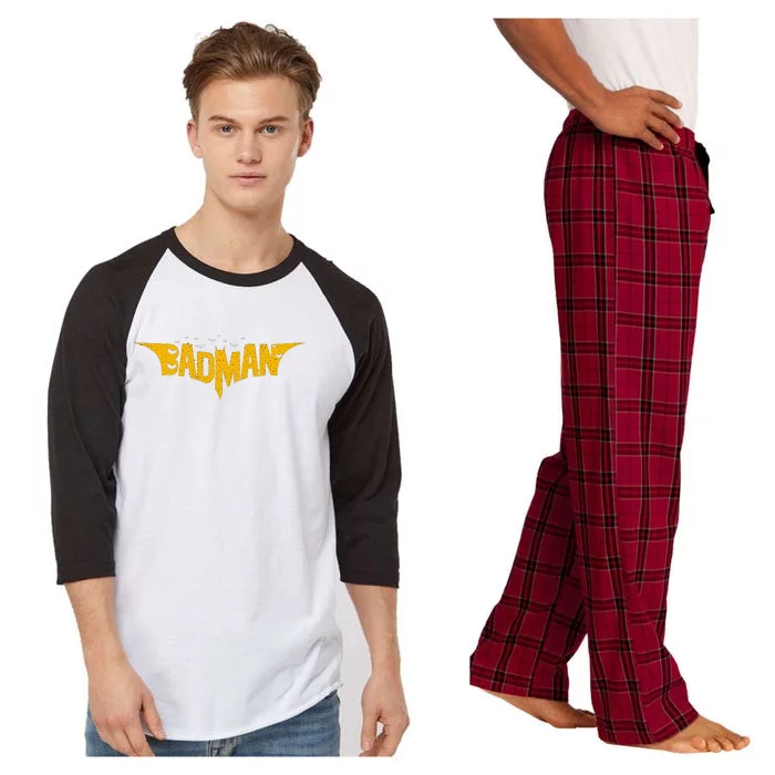 Badman Super Hero Raglan Sleeve Pajama Set