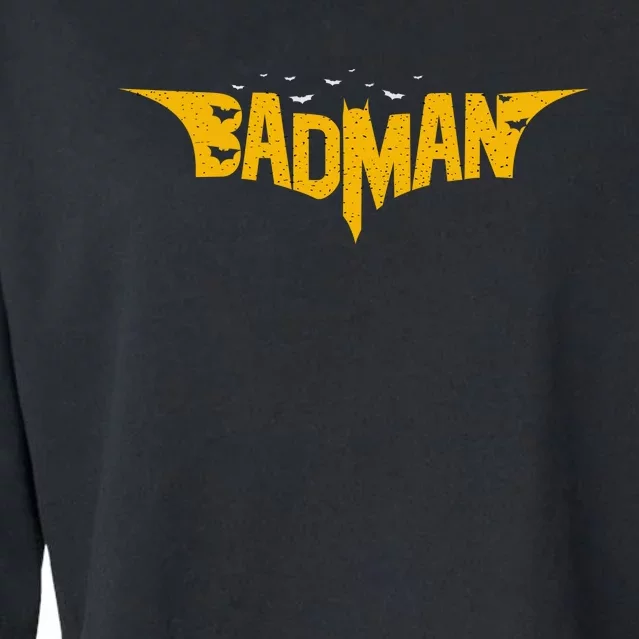 Badman Super Hero Cropped Pullover Crew