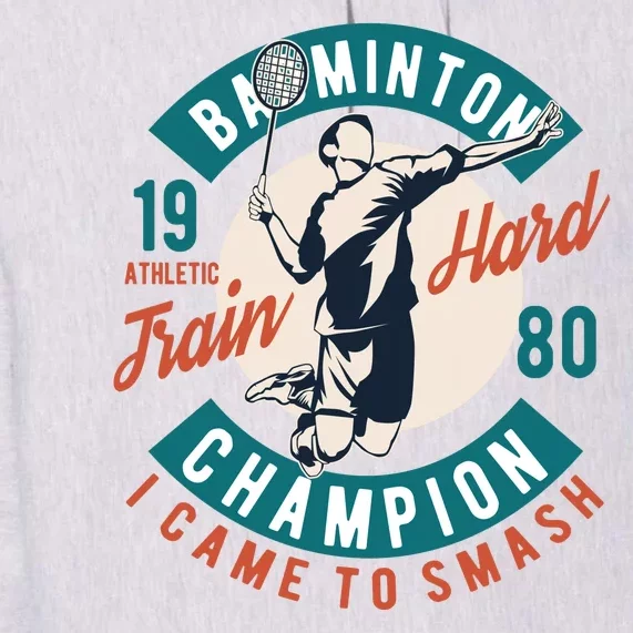 Badminton Champion Train Hard Premium Hoodie