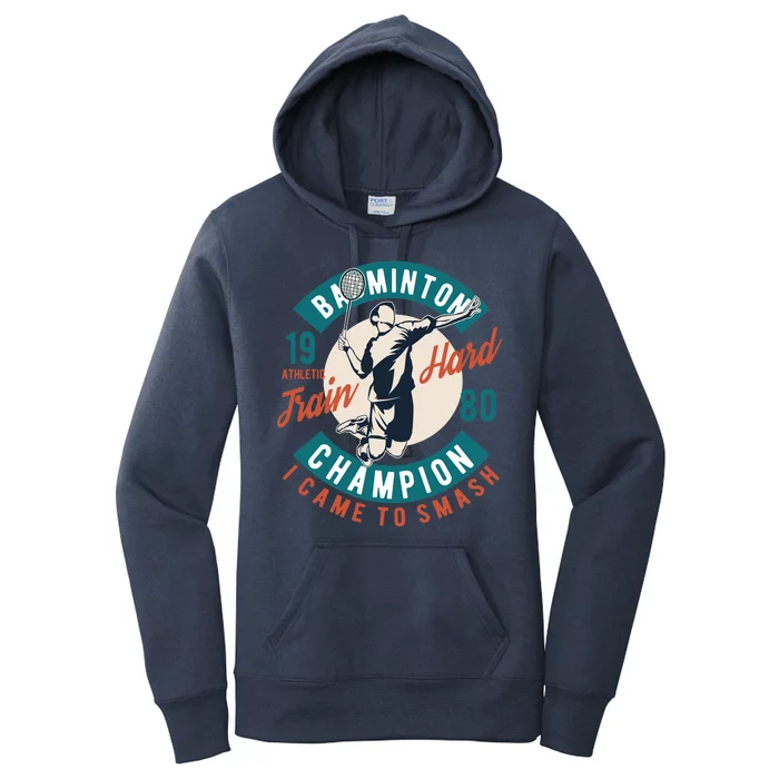 Badminton Champion Train Hard Women's Pullover Hoodie