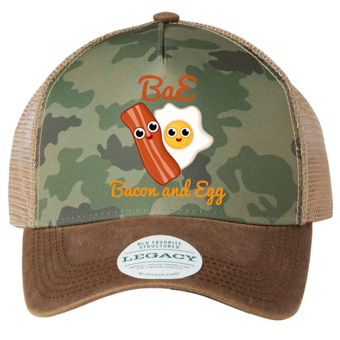 Bae Bacon And Eggs Funny Best Friends Legacy Tie Dye Trucker Hat