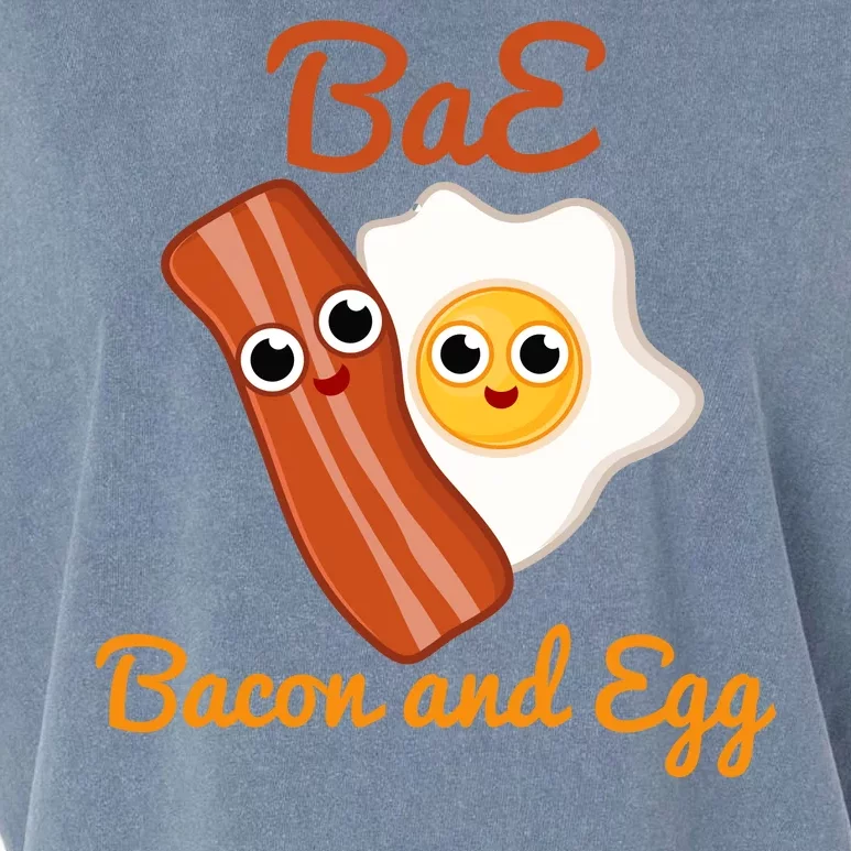 Bae Bacon And Eggs Funny Best Friends Garment-Dyed Women's Muscle Tee