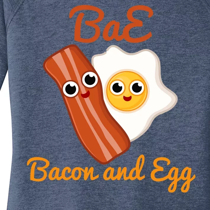 Bae Bacon And Eggs Funny Best Friends Women's Perfect Tri Tunic Long Sleeve Shirt