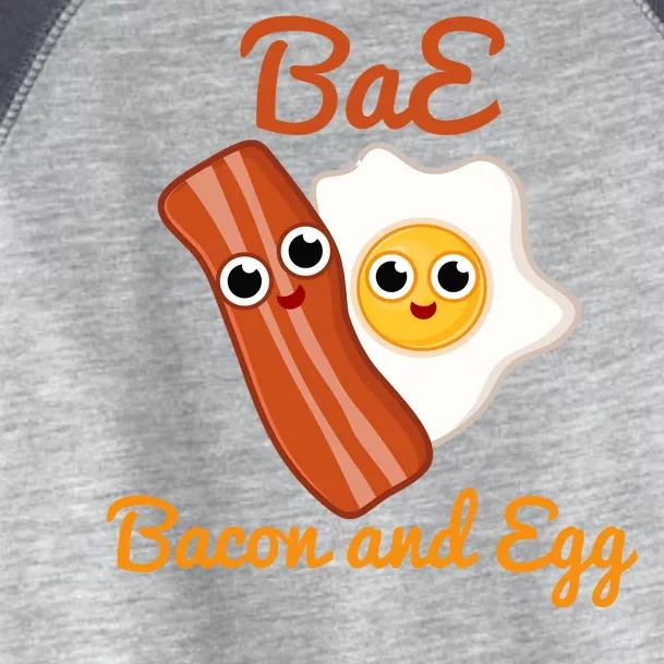 Bae Bacon And Eggs Funny Best Friends Toddler Fine Jersey T-Shirt